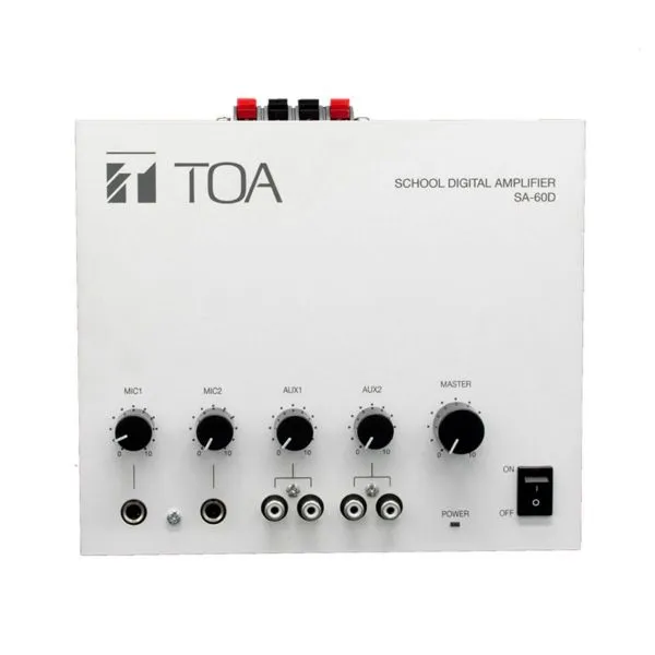 Toa Sa 60d As Power Mixer Amplifier 1600 96 11zon Toa Sa-60d M Set As ชุดเครื่องเสียงห้องเรียน ห้องประชุม 60w พร้อมลำโพง 2 ใบ และไมโครโฟน