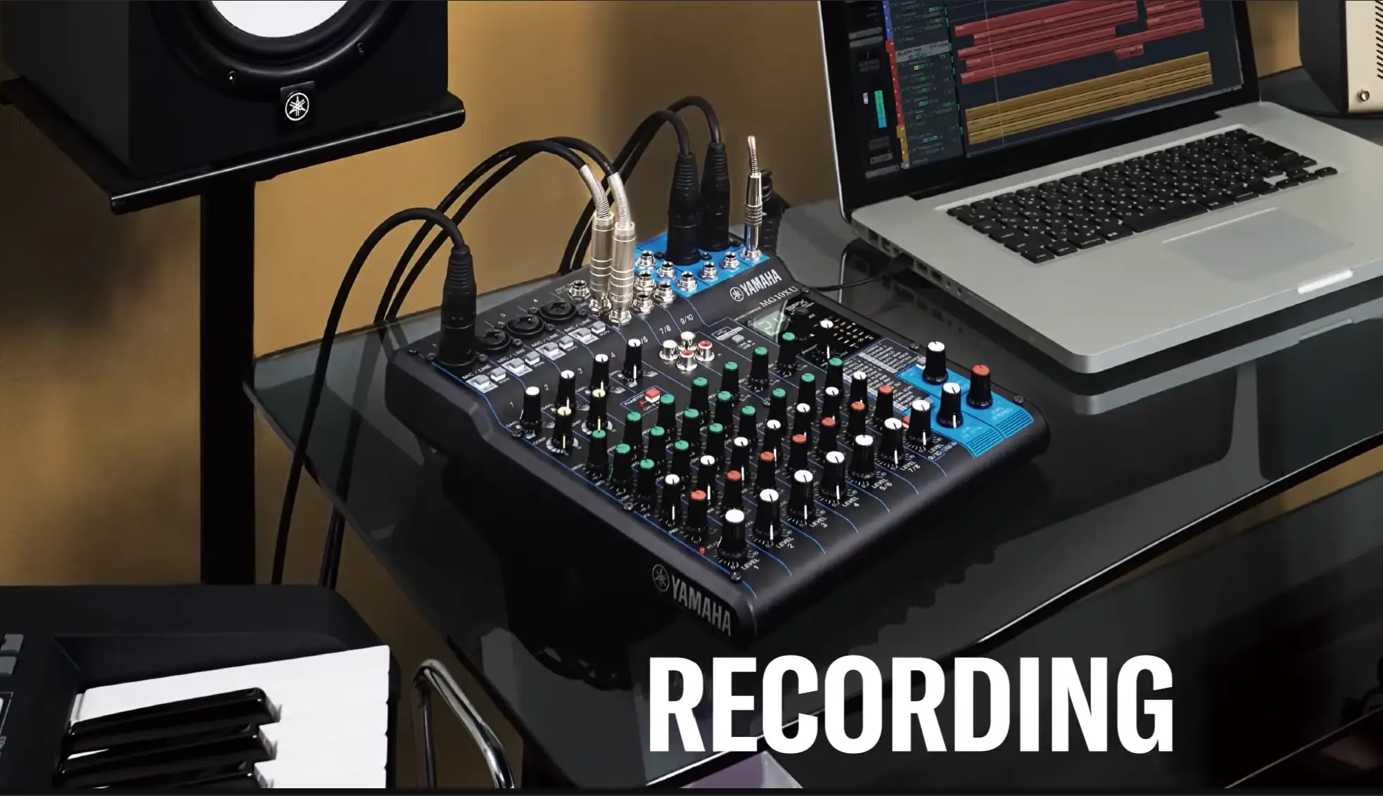 Yamaha Mg Recording มิกเซอร์ Yamaha Mg แบบ knob ลูกบิดหมุน ทำให้ตัวเครื่องสั้นลง พกพาสะดวก และประหยัดพื้นที่โต๊ะทำงาน