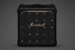 Marshall Bromley 150 ลำโพงปาร์ตี้แบบพกพา เสียง True Stereophonic 360° แบตเตอรี่ 40+ ชั่วโมง Bluetooth 5.3 Auracast Ip55 พร้อมไฟ Stage Light และช่องต่อไมโครโฟน/เครื่องดนตรี