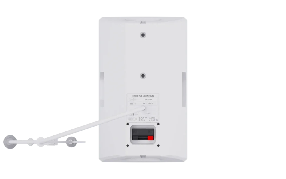 Spon Gen-6013a01 ลำโพงตู้ติดผนังระบบ Ip Poe/dc12-24v 2×10w พร้อม Bluetooth