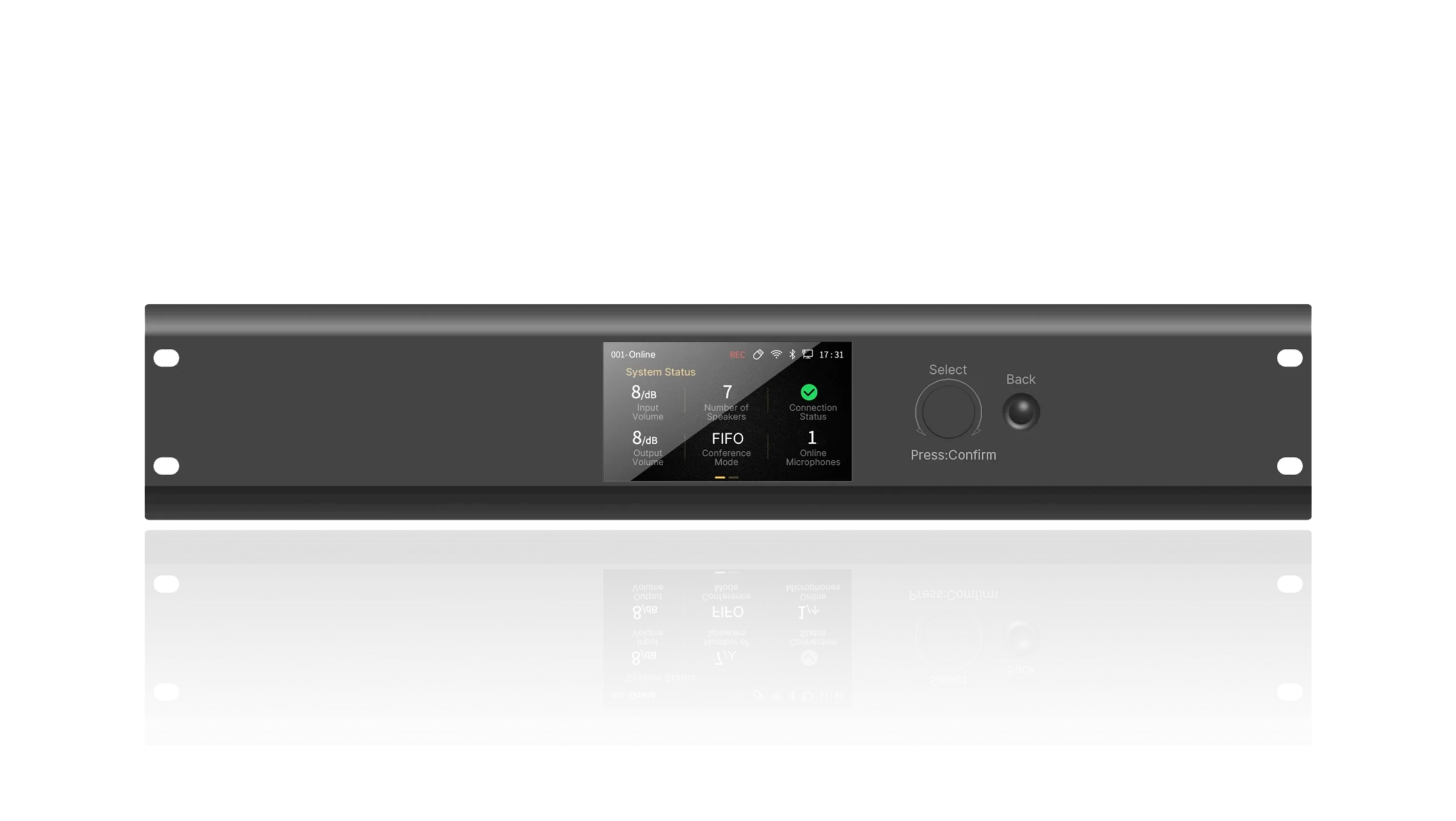 Spon Lcm 6010 1 Spon Lcm-6010 เครื่องควบคุมกลางระบบประชุมดิจิทัล แบบมีสายและไร้สาย Digital Conference System Center Unit