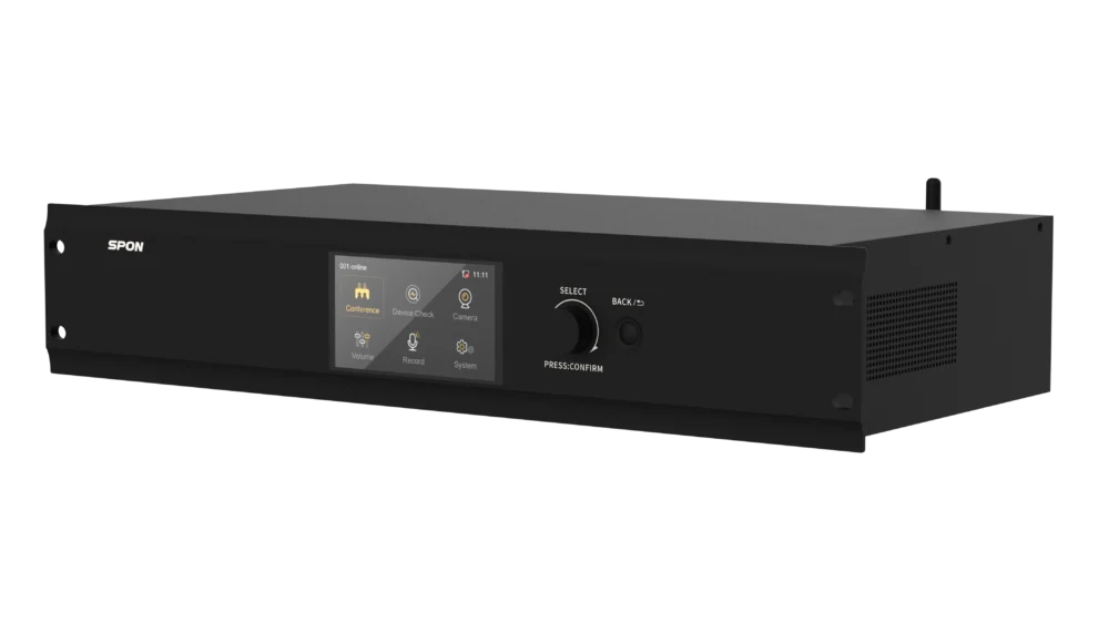 Spon Lcm 6010 4 Spon Lcm-6010 เครื่องควบคุมกลางระบบประชุมดิจิทัล แบบมีสายและไร้สาย Digital Conference System Center Unit