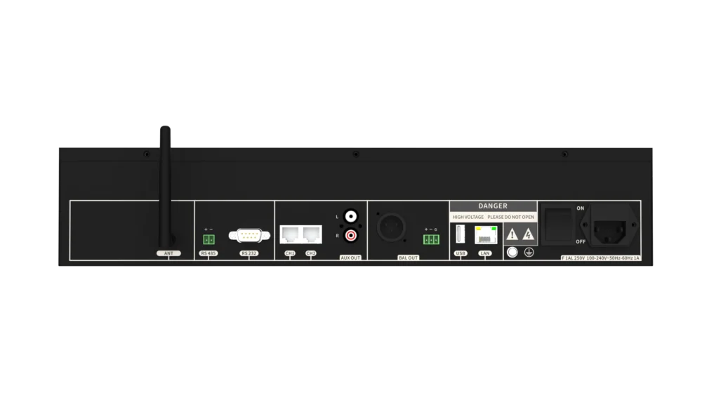 Spon Lcm 6010 5 Spon Lcm-6010 เครื่องควบคุมกลางระบบประชุมดิจิทัล แบบมีสายและไร้สาย Digital Conference System Center Unit