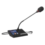 Spon Lcm-6013cv-L ชุดไมโครโฟนประธานระบบประชุมแบบมีสาย หน้าจอสัมผัส 4 นิ้ว พร้อมลำโพง 2.5w