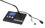 Spon Lcm-6013cv-L ชุดไมโครโฟนประธานระบบประชุมแบบมีสาย หน้าจอสัมผัส 4 นิ้ว พร้อมลำโพง 2.5w