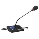 Spon Lcm-6013dv-L ชุดไมโครโฟนผู้ร่วมประชุมแบบมีสาย หน้าจอสัมผัส 4.3 นิ้ว Conference Microphone Delegate Unit