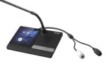 Spon Lcm-6013dv-L ชุดไมโครโฟนผู้ร่วมประชุมแบบมีสาย หน้าจอสัมผัส 4.3 นิ้ว Conference Microphone Delegate Unit