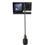 Spon Lcm-6013dvw-L ไมค์ประชุมผู้เข้าร่วมแบบไร้สาย Wi-Fi พร้อมหน้าจอสัมผัส 4 นิ้ว และลำโพง 2.5w