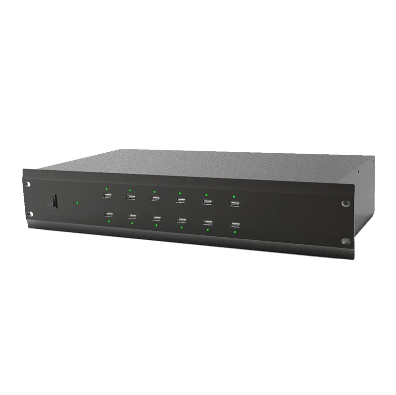 Spon Lcm 6015p 2 Spon Lcm-6015p Wireless Microphone Usb Charging Station แท่นชาร์จไมโครโฟนไร้สาย 12 ช่อง
