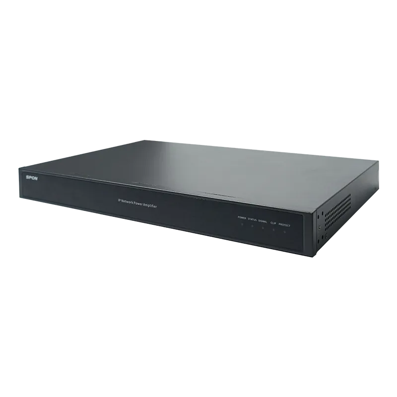 Spon Xc 9508p13 4 Spon Xc-9508p13 Ip Integrated Amplifier 130w เครื่องขยายเสียงเครือข่าย Ip ระบบ 100v
