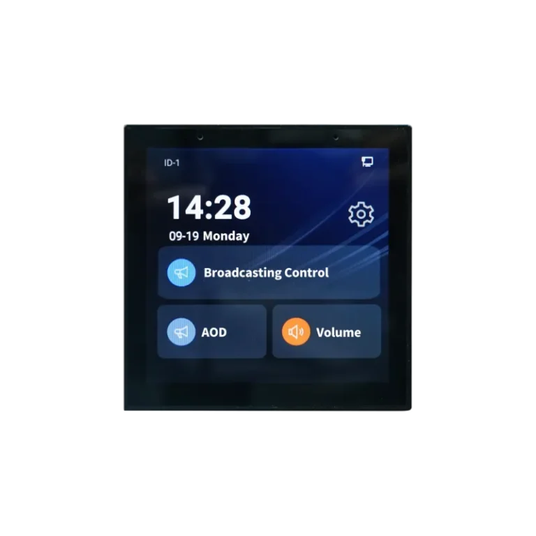 Spon Xc-9520a แผงควบคุมระบบเสียง Ip แบบติดผนัง Network Wm Audio Touch Panel Controller หน้าจอสัมผัส 4 นิ้ว