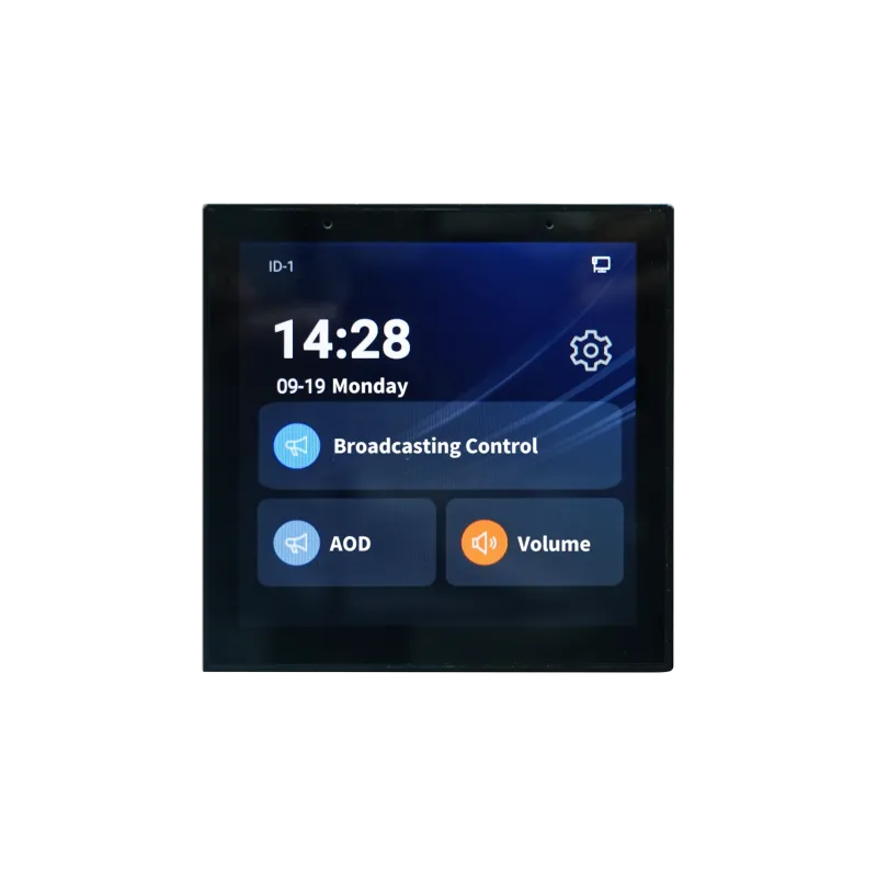 Spon Xc 9520a 1 Spon Xc-9520a แผงควบคุมระบบเสียง Ip แบบติดผนัง Network Wm Audio Touch Panel Controller หน้าจอสัมผัส 4 นิ้ว