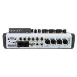 Ceflar E8 มิกเซอร์อนาล็อก 8 แชนแนล พร้อม Otg, Usb, Bluetooth และเอฟเฟกต์ 99 Dsp