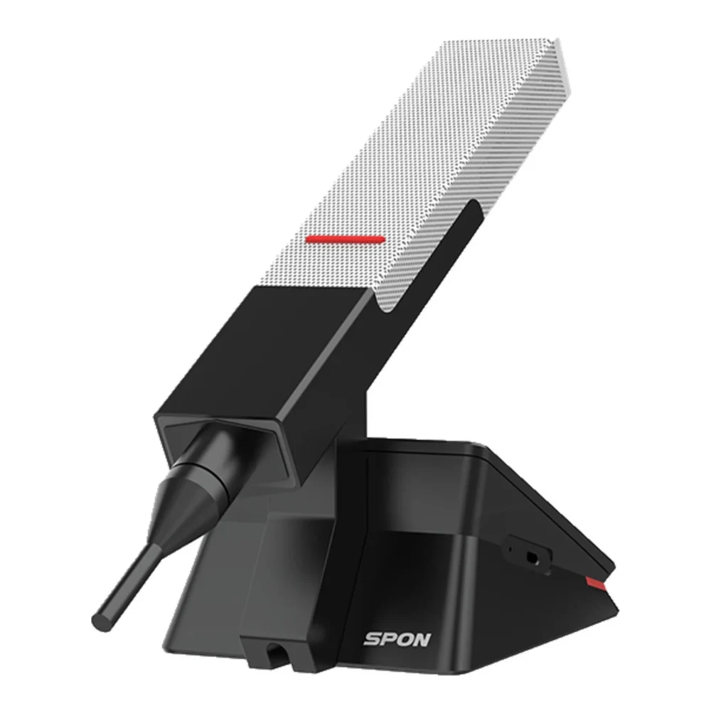 Spon Lcn 8003c J Back 1536x1536 Spon Lcn-8003c-J ไมค์ประชุมประธานแบบใช้สายชนิด Gun-Shaped ระบบ Ip พร้อมหน้าจอสัมผัส 4.3 นิ้ว